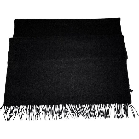 Authentic GUCCI Large Stole Muffler Scarf Gray Cashmere - Picture 9 of 15